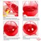 Huge Metallic Red Balloons - 22 Inch, Pack of 12 | Round 4D Mylar Balloon for Casino Theme Party, Red Party Decoration | Patriotic Party Decorations, Birthday, Anniversary, Graduation Decor